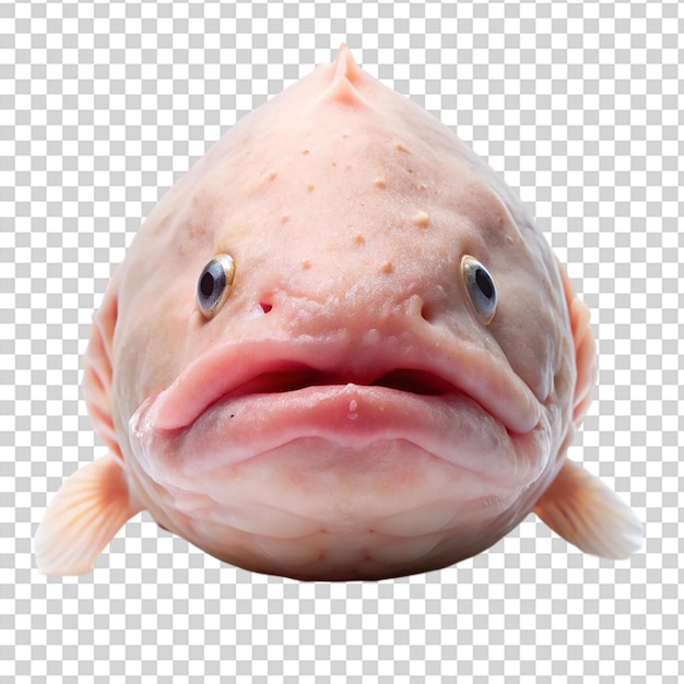 PSD axolotl with translucent skin on transparent background