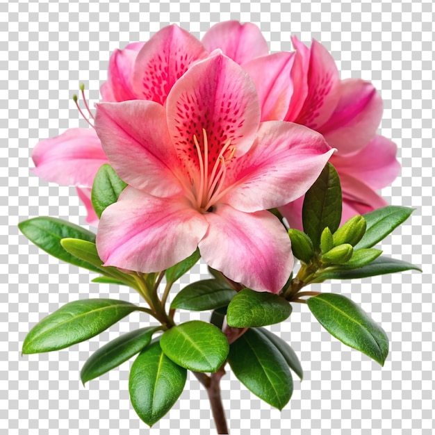 PSD azalea flower isolated on transparent background