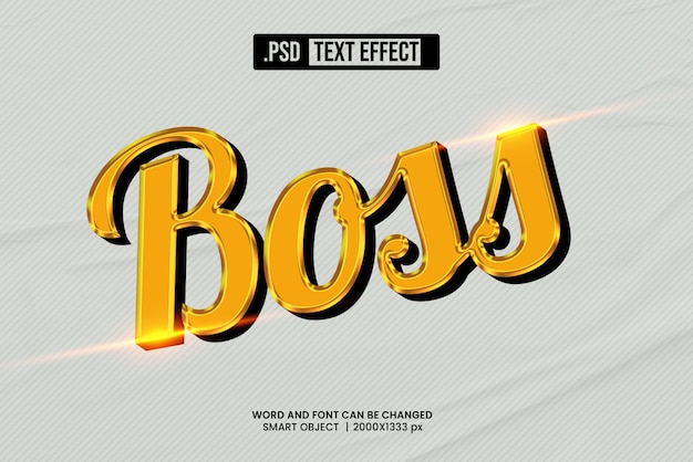 PSD b 3d text effect editable