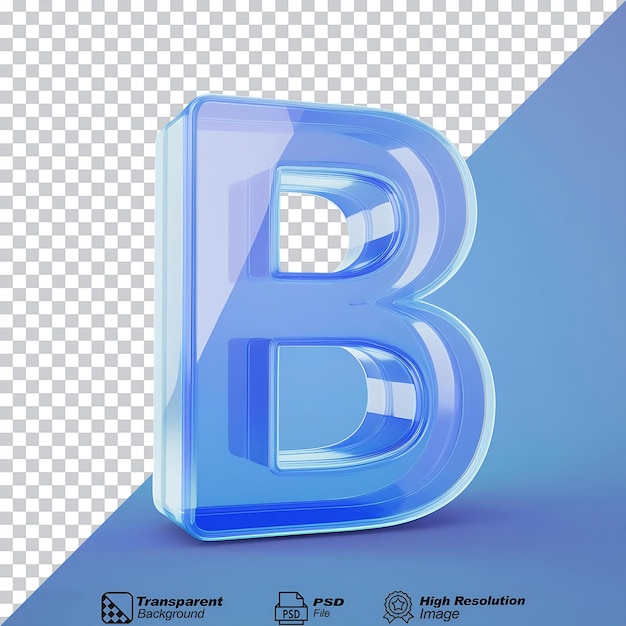 PSD b glass isolated on transparent background