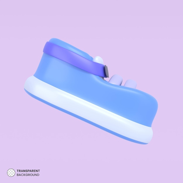 Babies Shoe isometric icon isolated 3d illustration