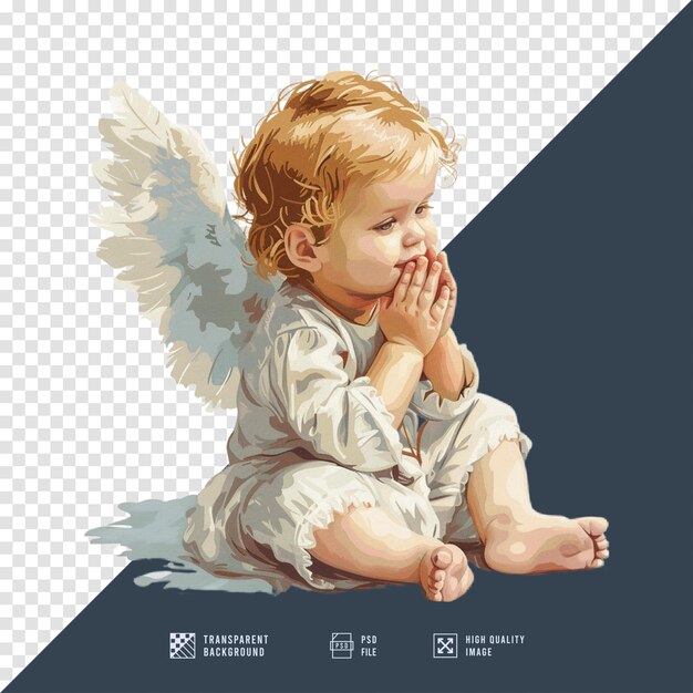 PSD baby angel images without hd quality background