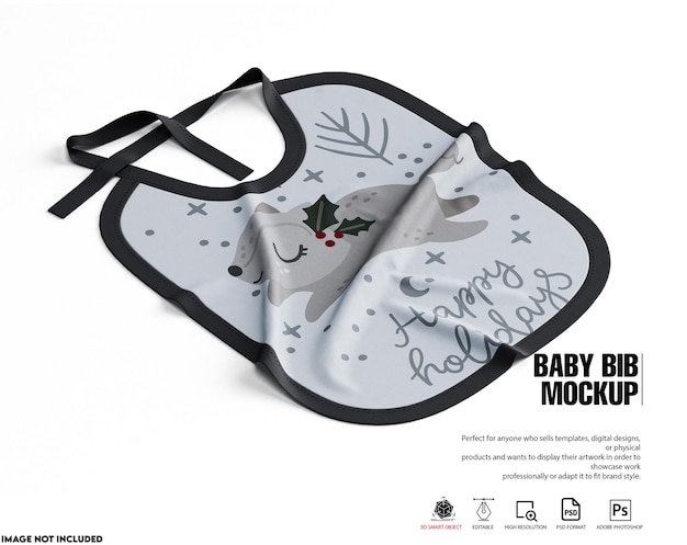 Baby Bib Mockup