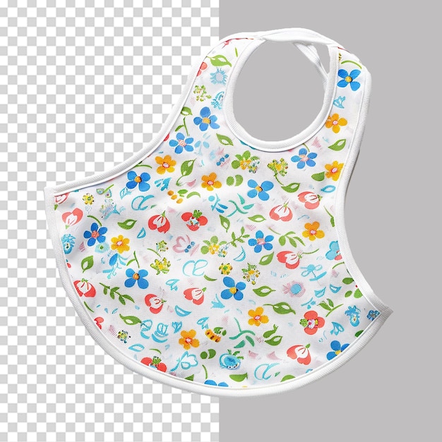 PSD baby bib png isolated on transparent background