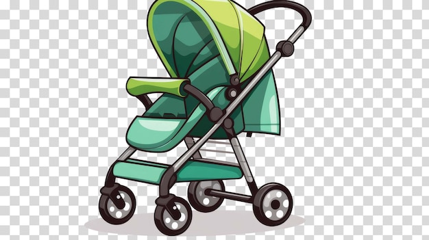 Baby cart isolated on transparent background vector illustration