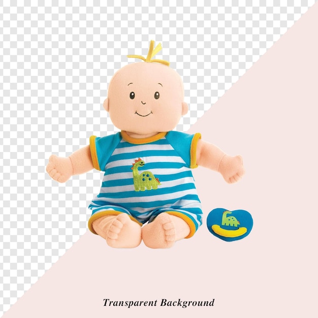 PSD baby doll with transparent background