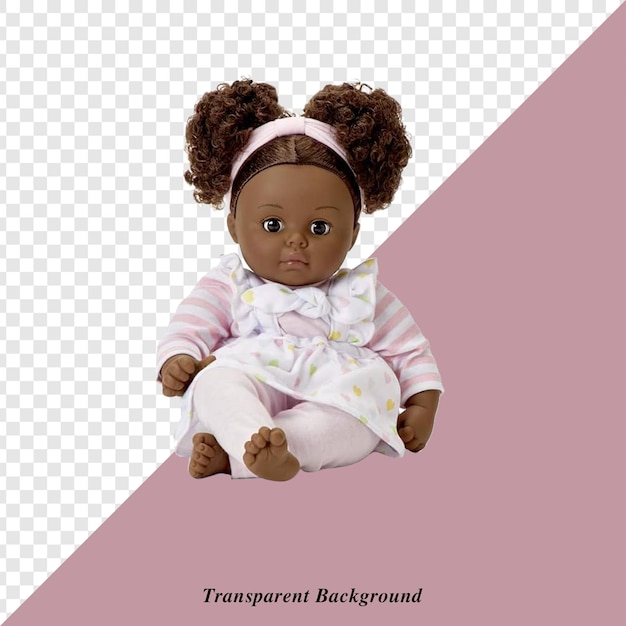 PSD baby doll with transparent background