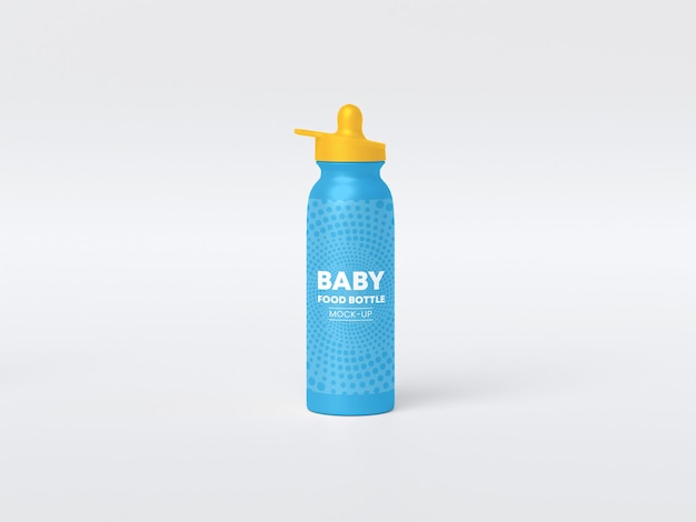 Baby feeder bottle mockup