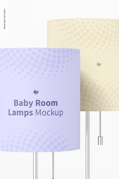 Baby Room Lamps Mockup