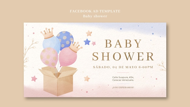 Baby shower template design