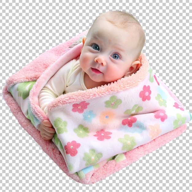 Baby soft blanket transparent background