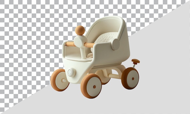 Baby stroller isolated on transparent background