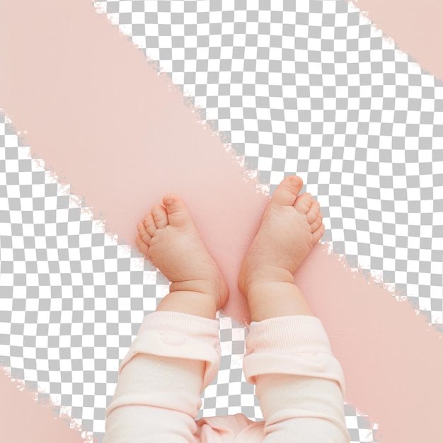 PSD a babys feet are on a pink background with a pink background