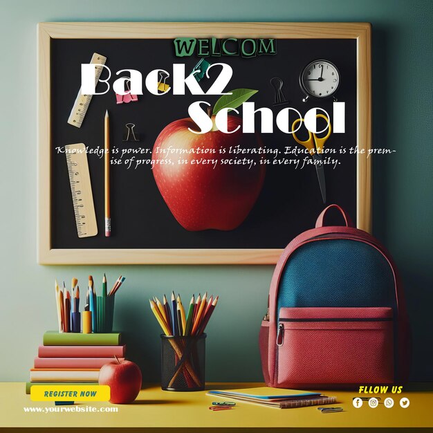 PSD back to school concept generative ai