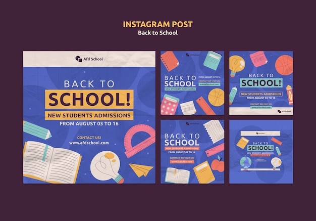 Back to school instagram posts