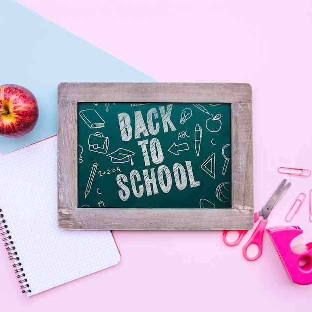 Back to school Mockup blackboard