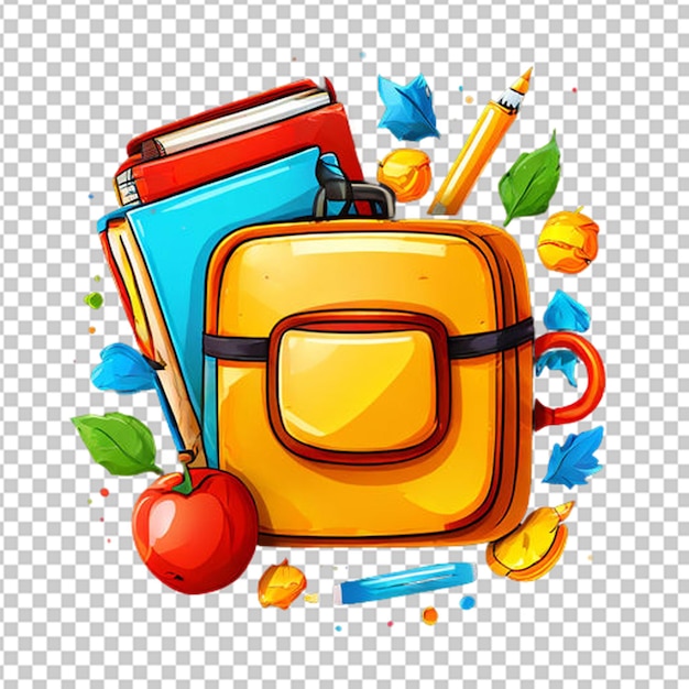 PSD back to school png illustration