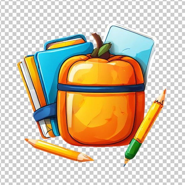 PSD back to school png illustration