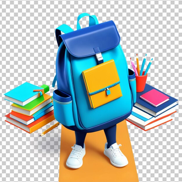 PSD back to school png illustration