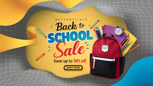 back to school poster background for sale