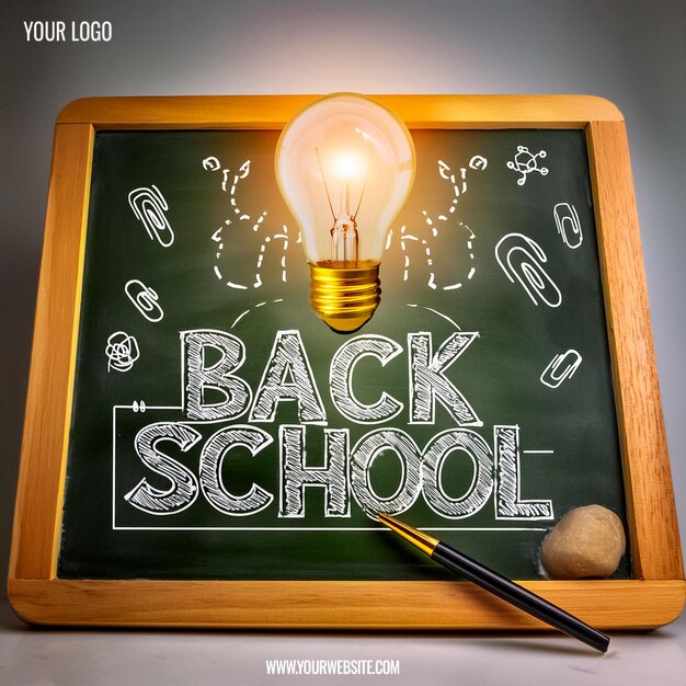 PSD back to school social media banner design