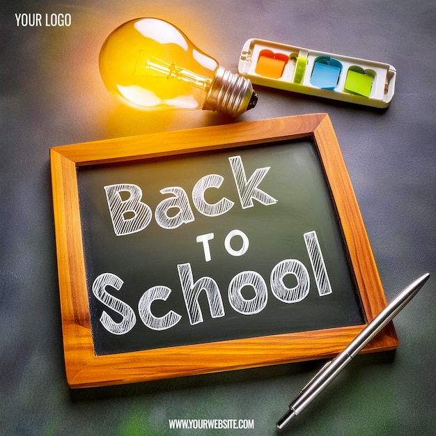 PSD back to school social media banner design