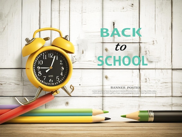 PSD back to school social media post design template