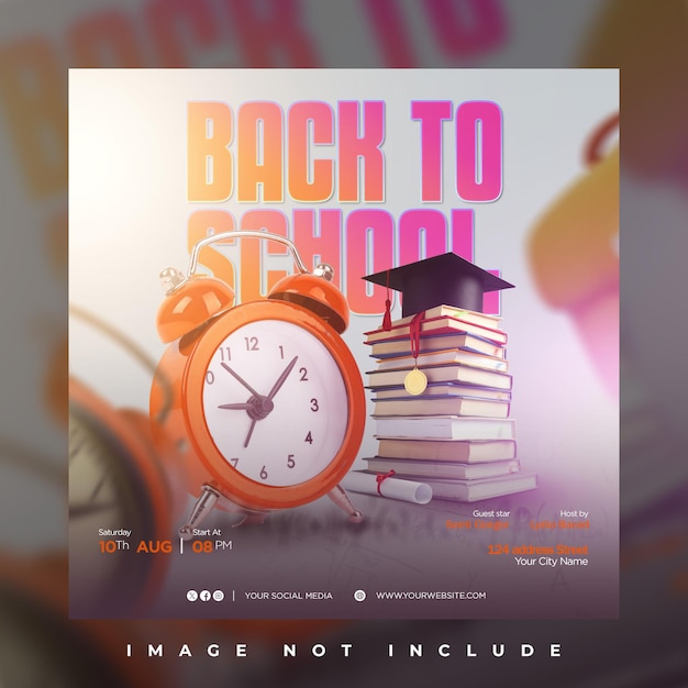 Back to School Social Media Post Template