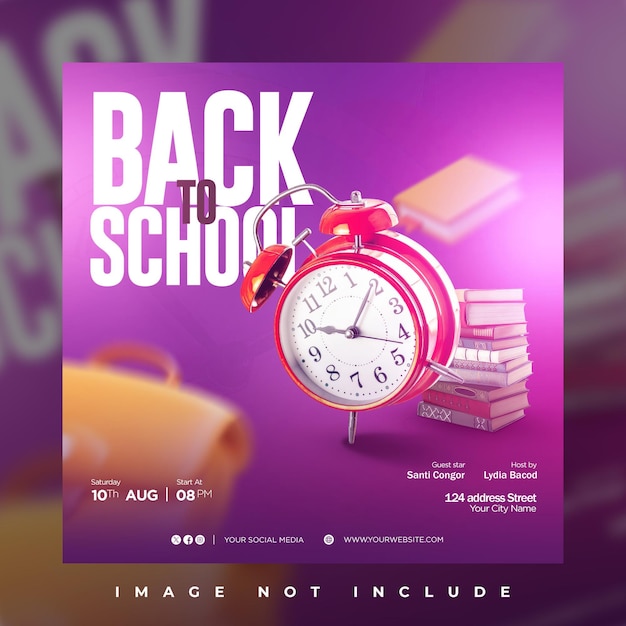 Back to School Social Media Template