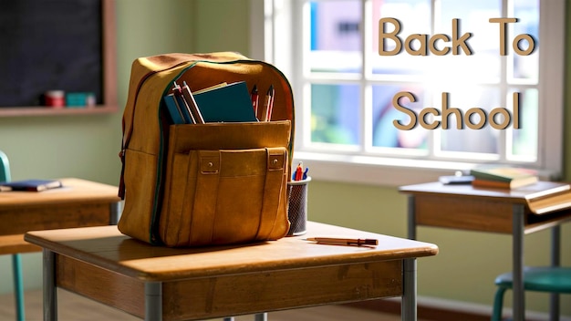 PSD back to school template with text or social media sale poster