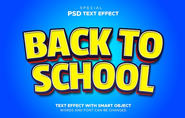 Back To School Text Effect smart object