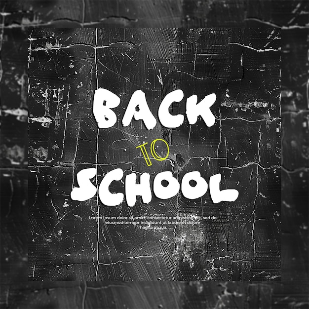 PSD back to school wallpaper concept background