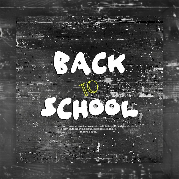 PSD back to school wallpaper concept background