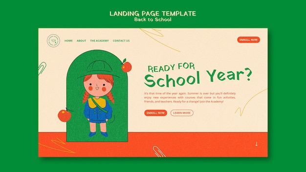 PSD back to school web template