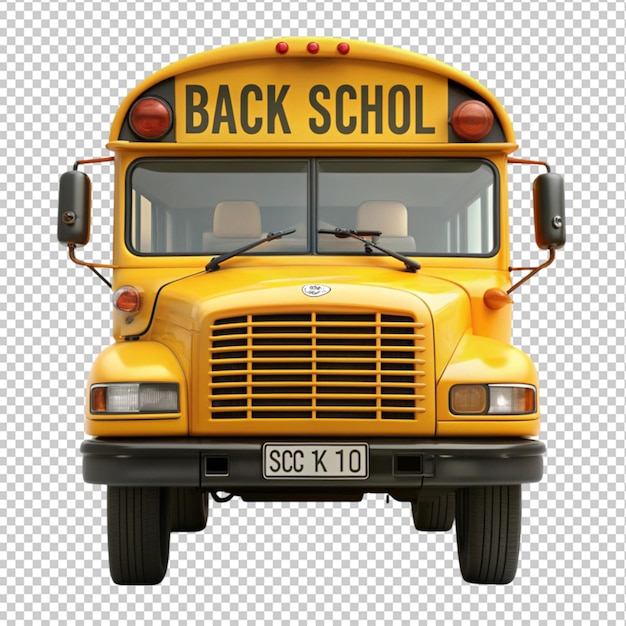 PSD back to school with school bus generative