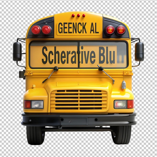 PSD back to school with school bus generative