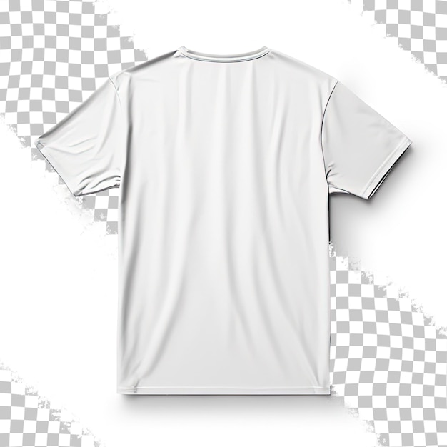 Back view template of an oversized men s t shirt for design pattern and printing purposes