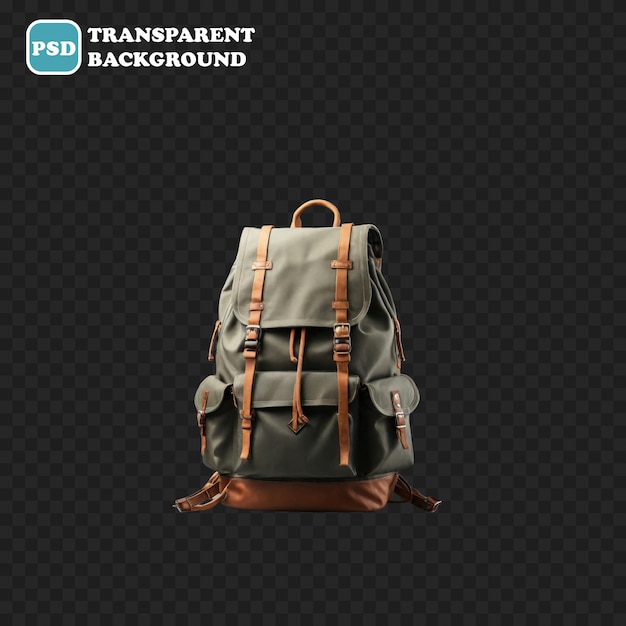 backpack icon isolated 3d render illustration