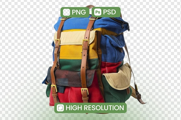 PSD a backpack with a picture of a sign that says pnck