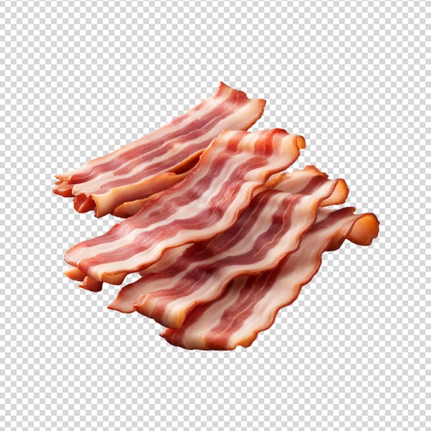 PSD bacon isolated on transparent background