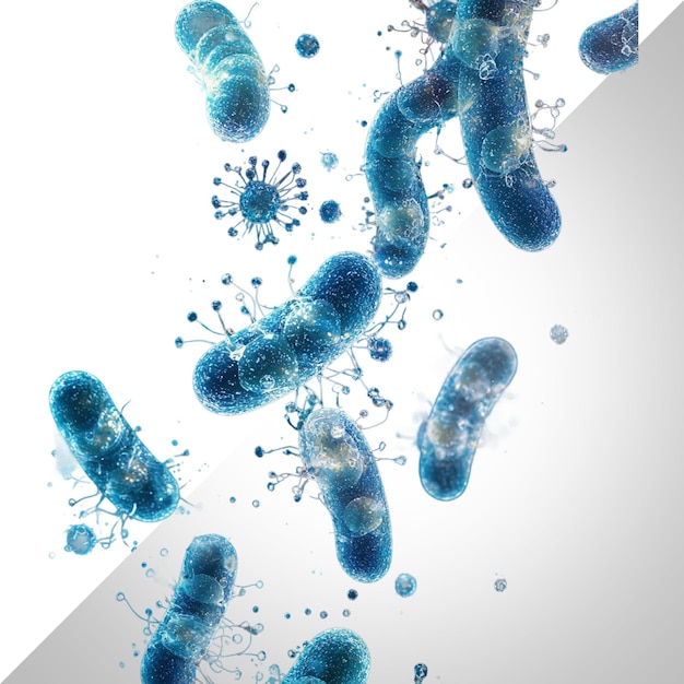 bacteria isolated on transparent background