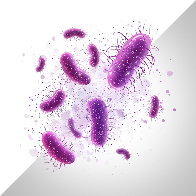 bacteria isolated on transparent background