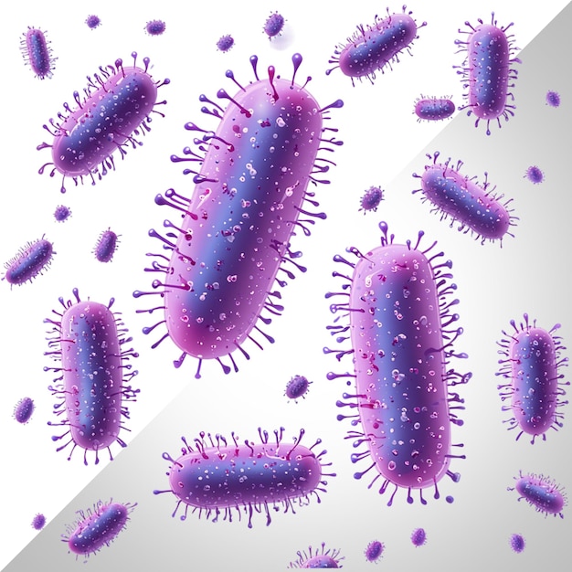 bacteria isolated on transparent background