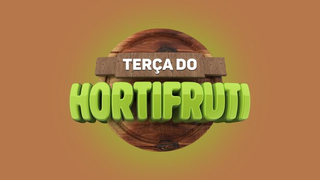 badge 3d 'hortifruti tuesday'