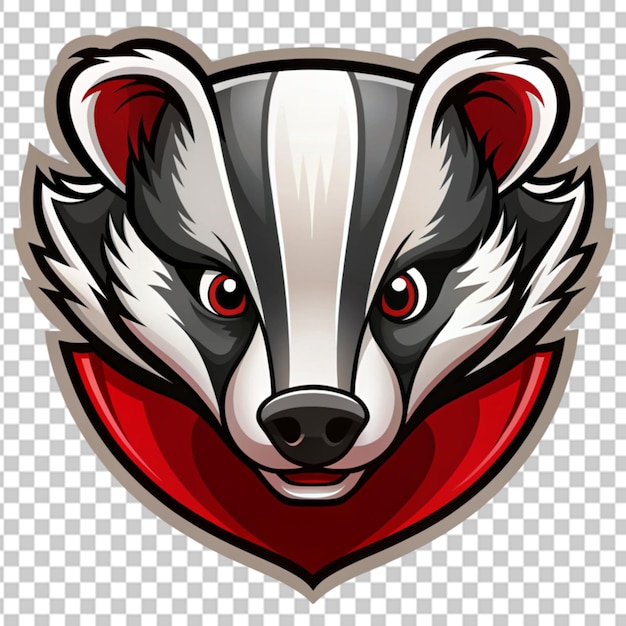 badger mascot logo transparent background