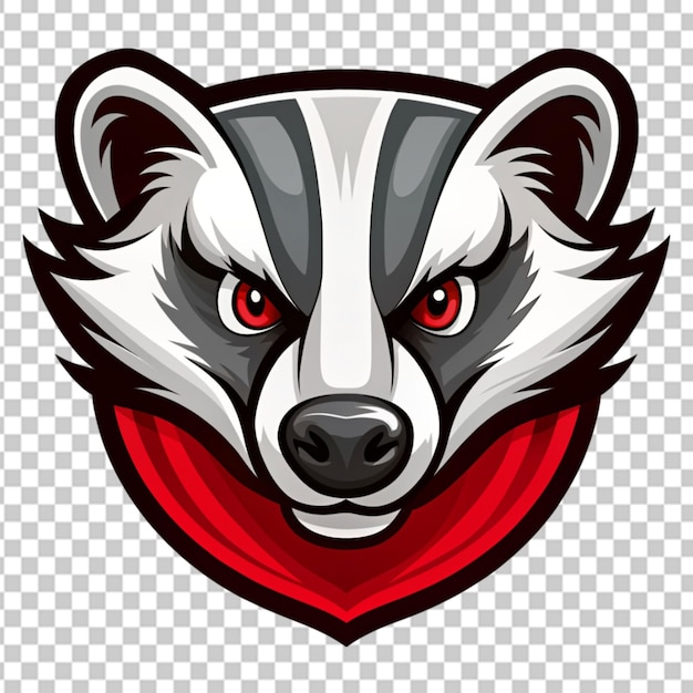 badger mascot logo transparent background