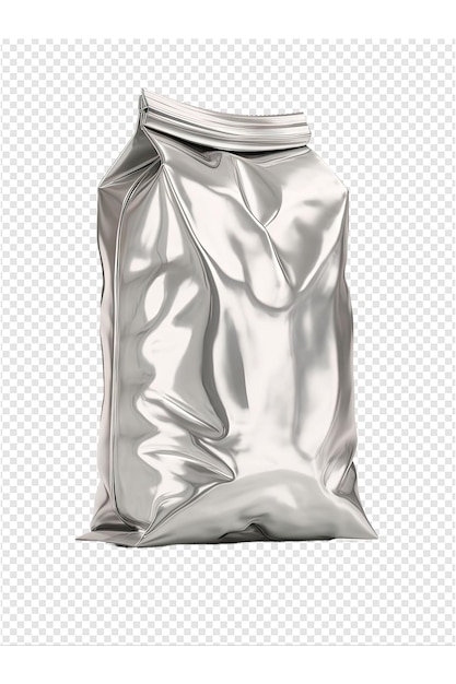 a bag of aluminum foil is shown with a black background