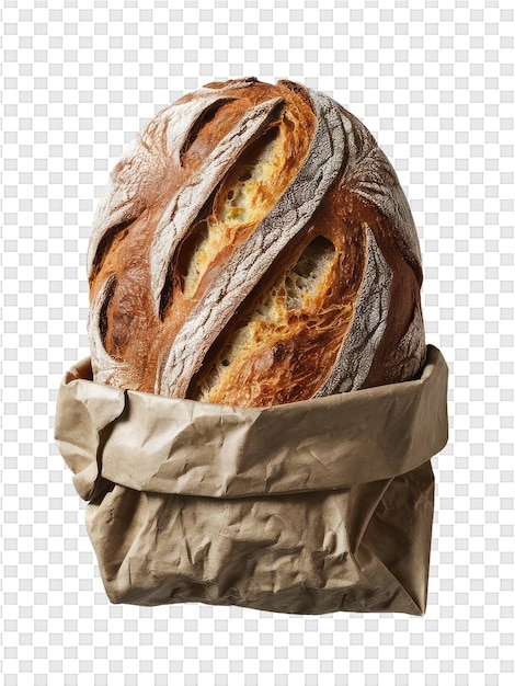 PSD a bag of bread with the letter a on it