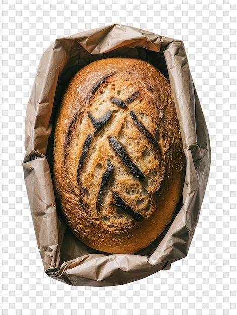 PSD a bag of bread with the letter a on it