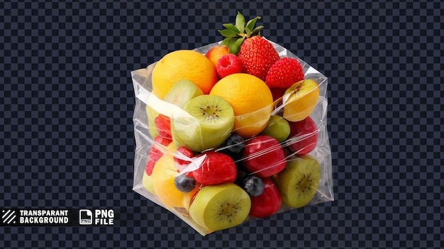 PSD a bag of fruit that says quot fruit quot on it